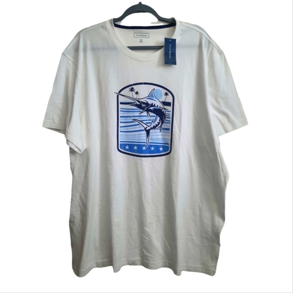 Club Room Men's Deep Sea Graphic T-Shirt Size XXL NWT - Picture 2 of 7